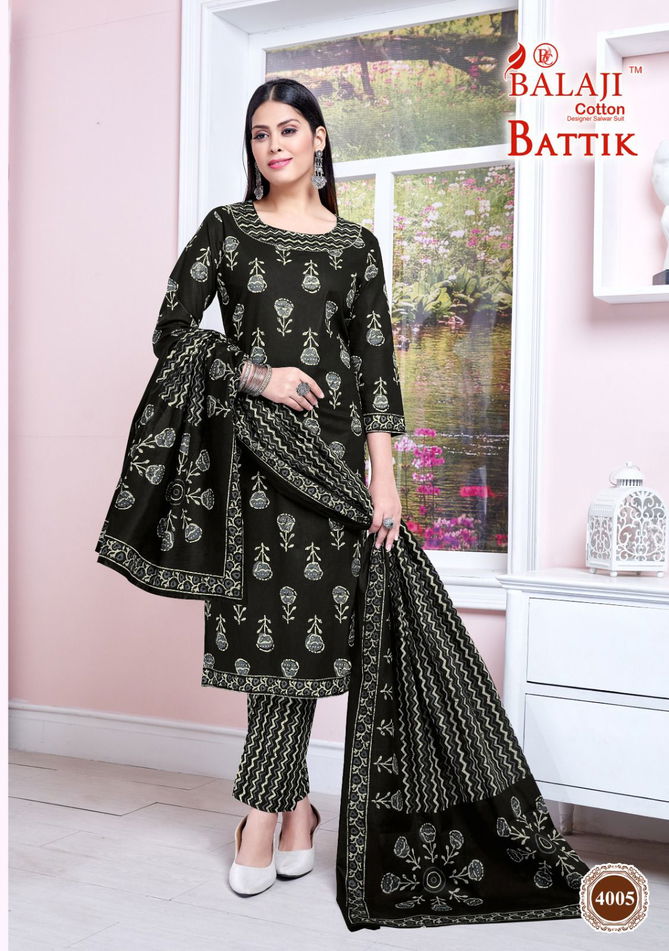 Balaji Battik Cotton Art Work Vol 4 Dress Material Catalog