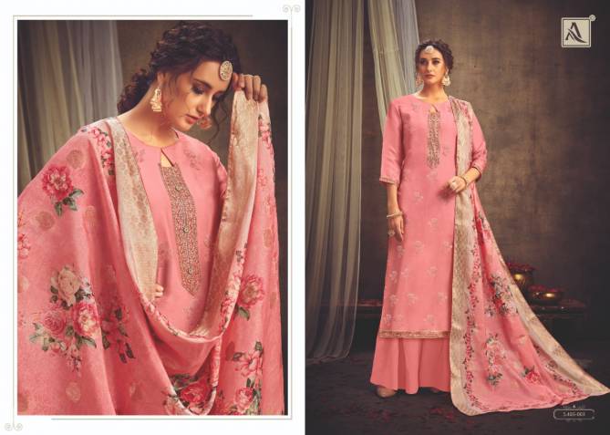 Alok Niraali Latest Designer Viscose Upada with Fancy Embroidery with Diamond Work With Digital Print Dupatta Dress Material Collection
