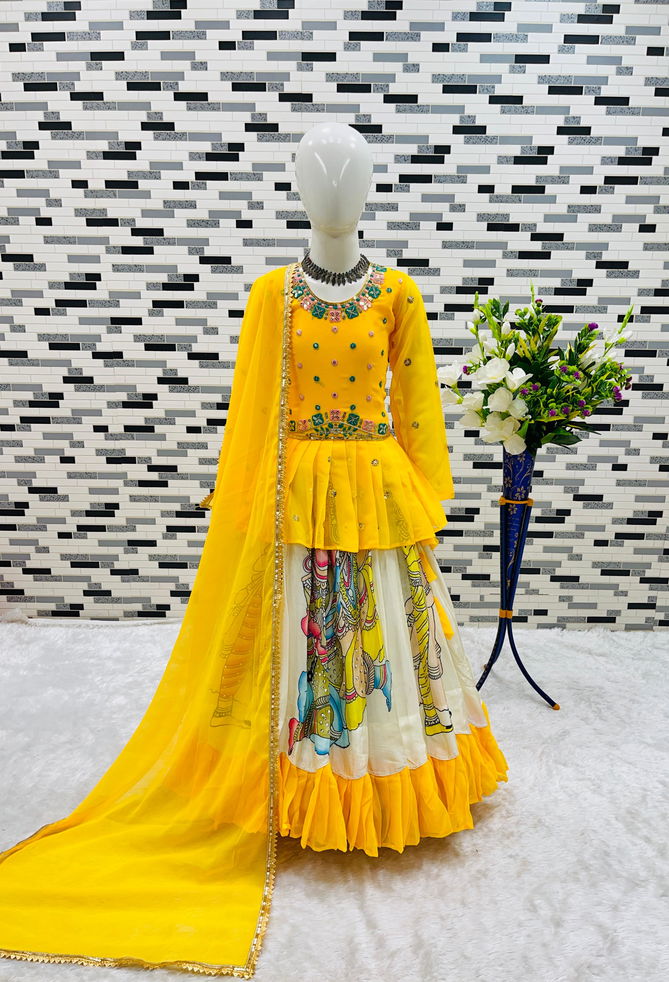 OC 185 Fox Georgette Girls Wear Kids Lehenga Choli Suppliers In India