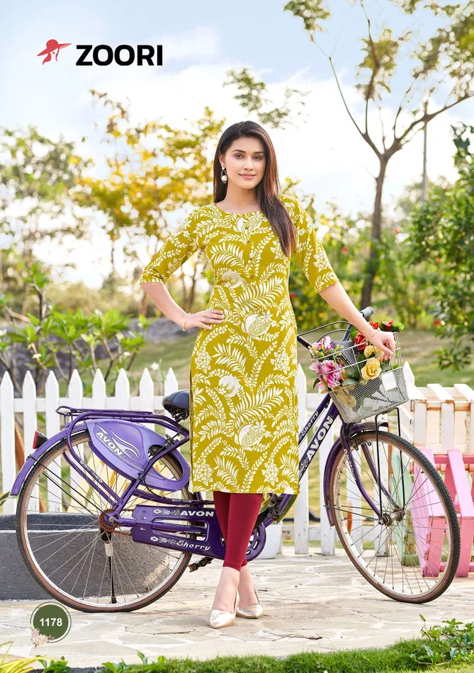 Zoori Akshara Vol 30 Heavy Rayon Designer Kurti Wholesale Market In Surat