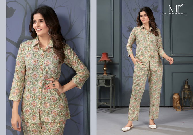 Co-ord Set Lotus Vol 1 By Moksh Riyon Western Suppliers In India