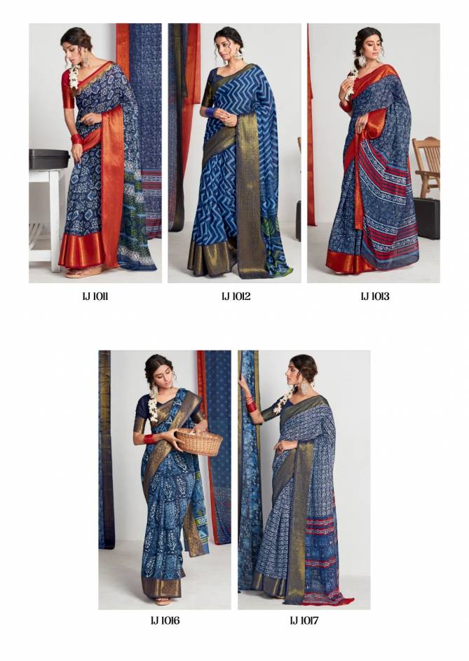 Indigo By Sr 1011 To 1020 Daily Wear Sarees Catalog
