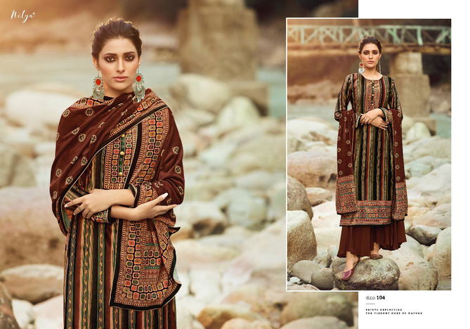 Lt Nitya Velvet 1 Latest Fancy Designer Regular casual Wear Heavy Velvet Digital Printed Dress Material Collection
