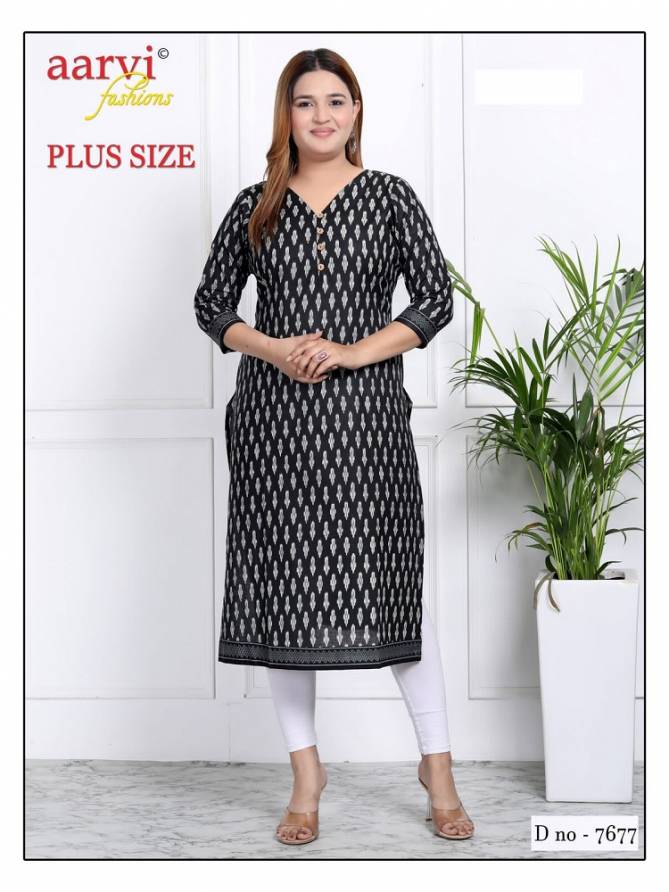 Plus Size Vol 3 By Aarvi Straight Plus Size Kurtis Wholesale Market In Surat With Price