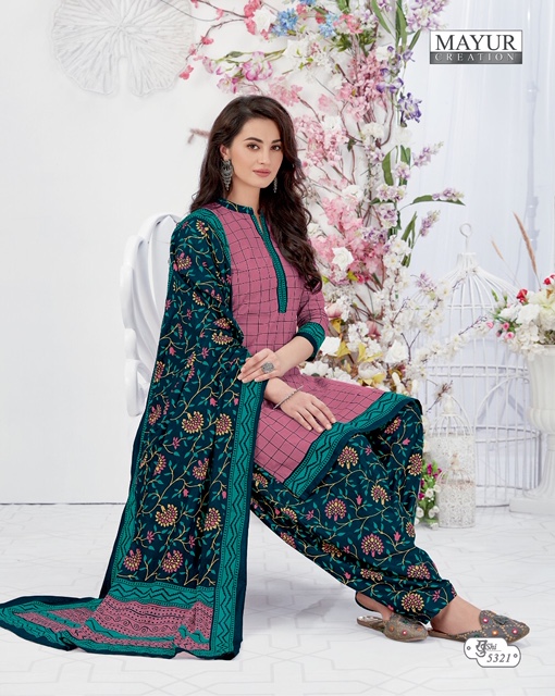 Mayur Khusi 53 Latest Designer Printed Pure Cotton Slawar Suit Collection 