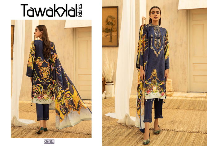 Tawakkal Opulence Latest Fancy Designer Regular Casual  Luxury Cotton 3 Pure Cotton Karachi Dress Material Collection
