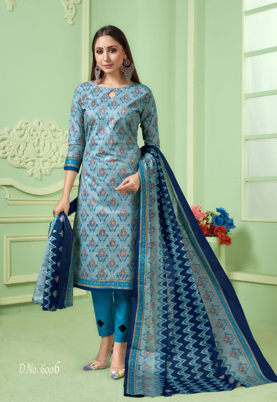 SC Liza 6th Edition Latest Designer Festive Wear Cotton Printed Dress Material Collection 