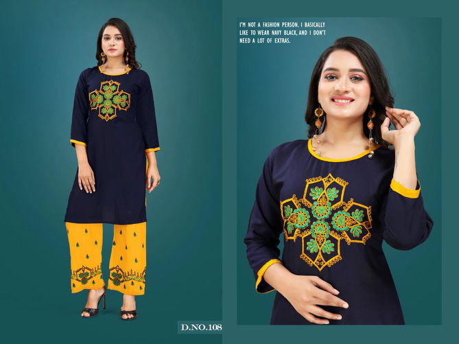 Plazo Queen Latest Collection Of New Fancy Designer Party Wear Embroidered Kurtis With Plazo