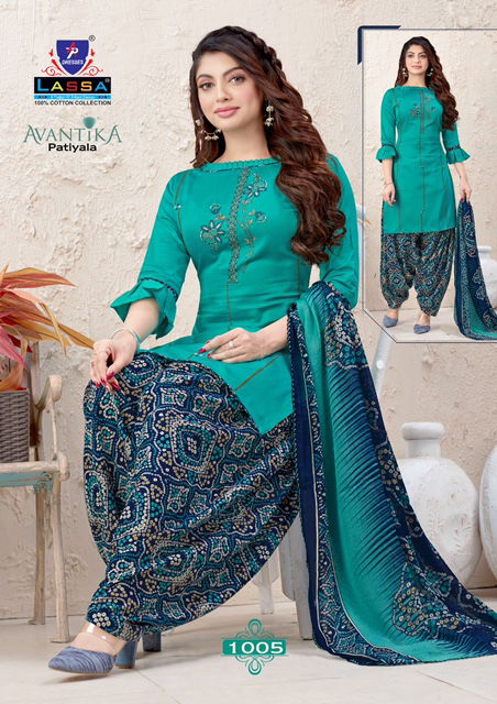 Arihant Lassa Avantika Latest fancy Designer Regular Casual Wear Printed Patiyala Dress Material Collection
