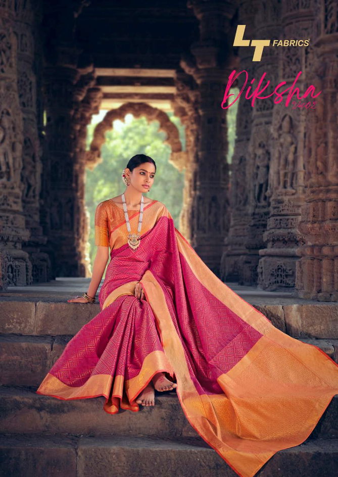 Lt Diksha 2 Latest Fancy Designer Casual Wear Patola Silk Saree Collection
