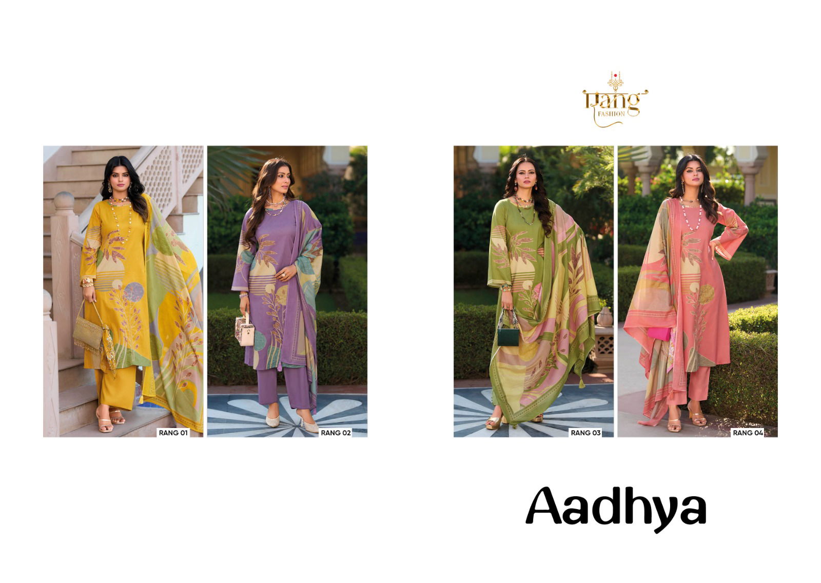 Aadhya By Rang Lawn Cambric Digital Printed Dress Material Orders In India