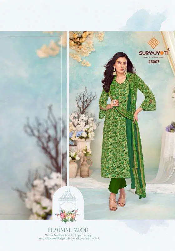 Suhana Vol 25 By Suryajyoti Cambric Cotton Dress Material Suppliers In India