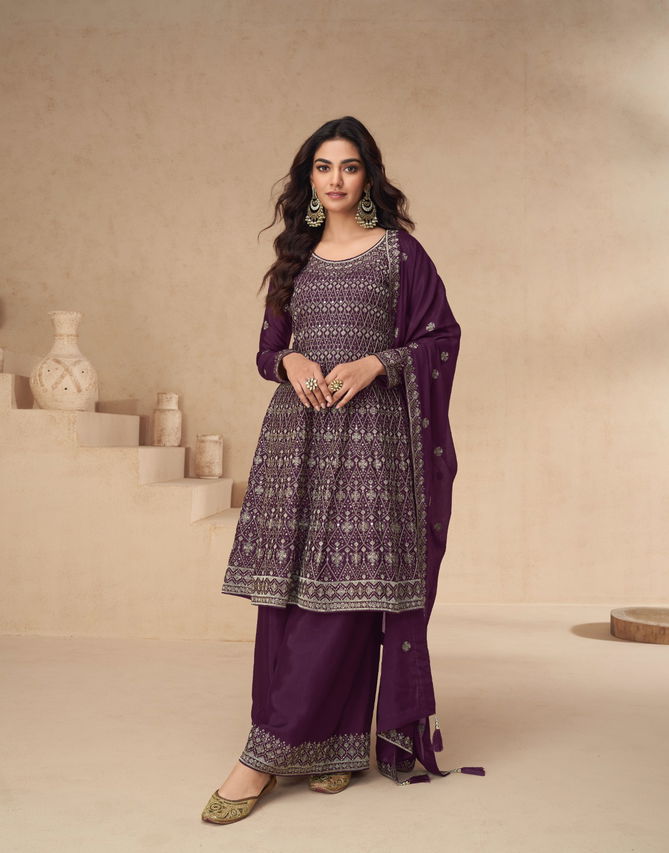 Amrita By Aashirwad Chinon Silk Readymade Suits Exporters In India