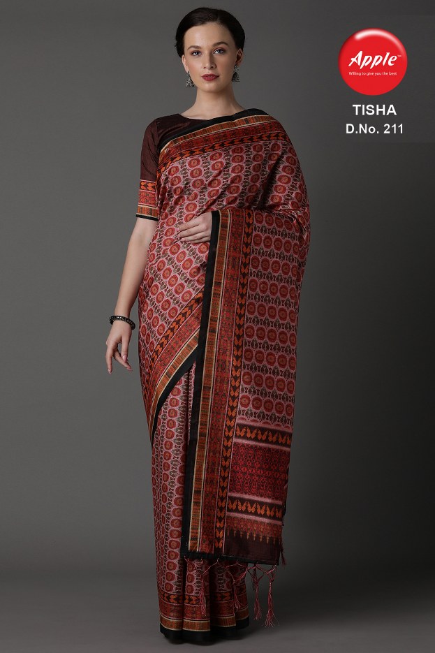 Apple Tisha 2 Latest Fancy Casual Business Wear  Bhagalpuri Silk Sarees Collection