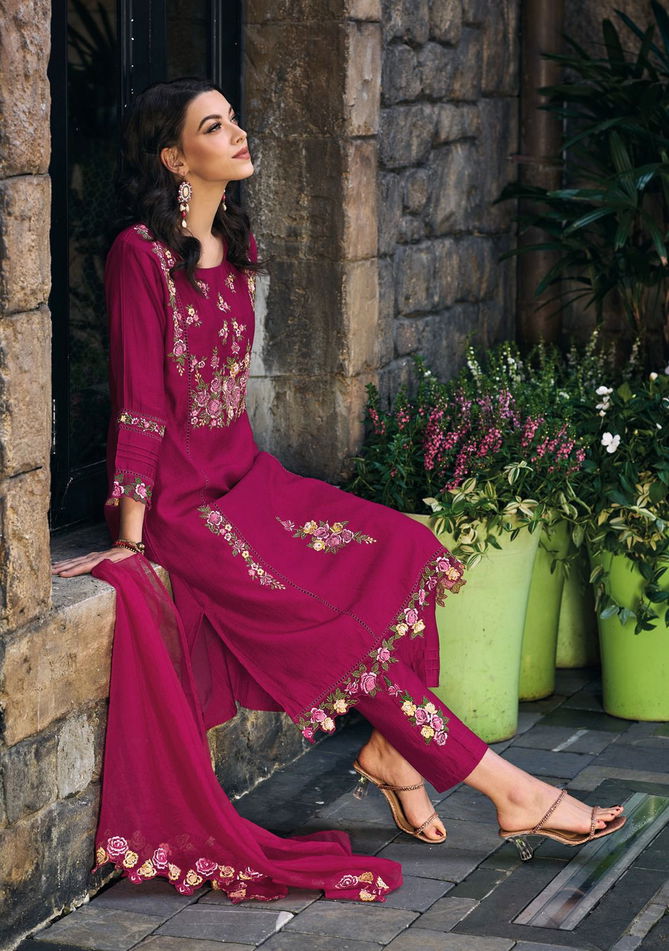 Shiddat By Lady Leela Heavy Embroidered Kurti With Bottom Dupatta