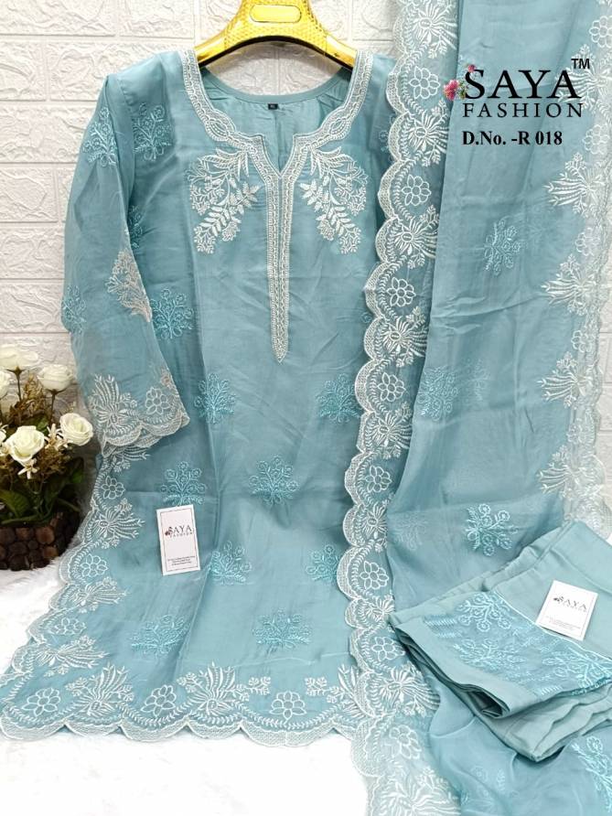 R 018 By Saya Pakistani Readymade Suits Exporters In India