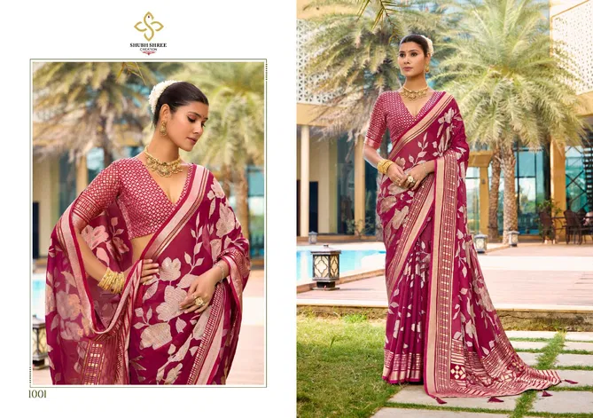 Barkha Vol 1 By Shubh Shree Brasso Sarees Exporters In India