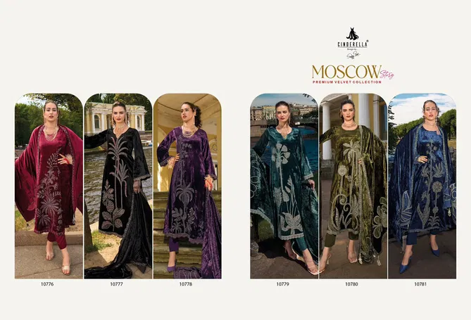 Moscow Story By Cinderella Viscose Velvet Designer Salwar Suit Surat Wholesale Market