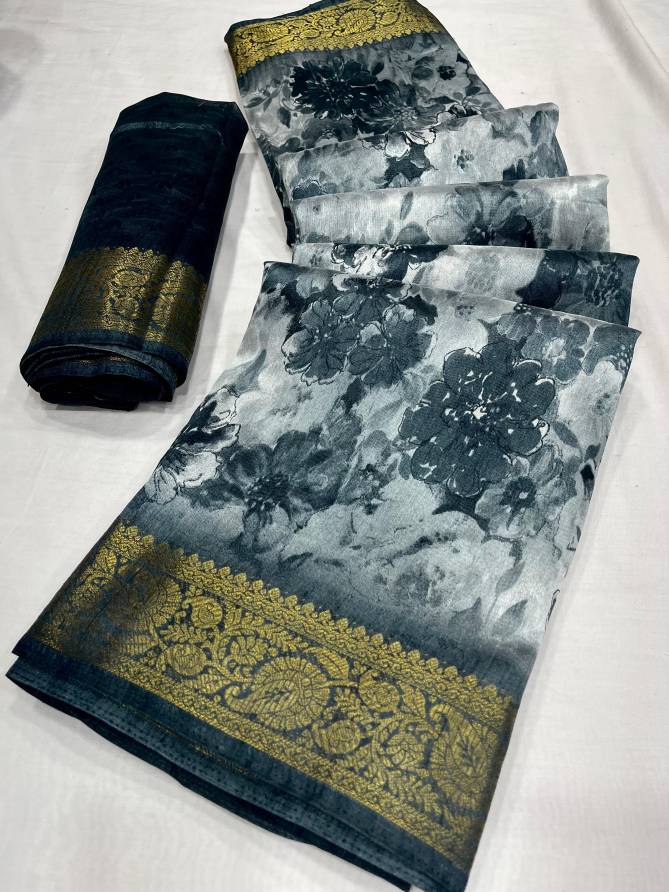 Small Flower By Wow Tussar Silk Printed Sarees Catalog