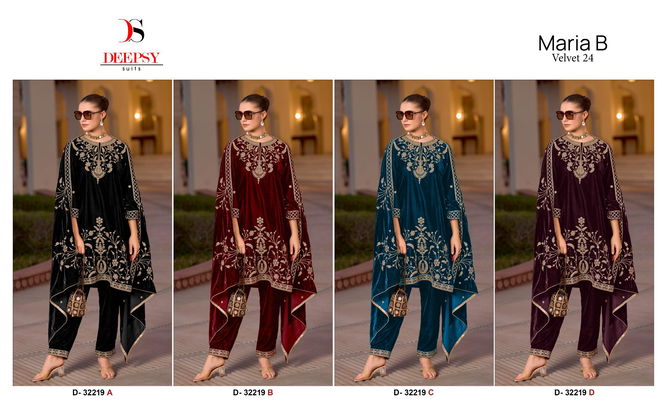 Maria B Velevt 24 By Deepsy Velevt Embroidery Pakistani Suits Exporters In India