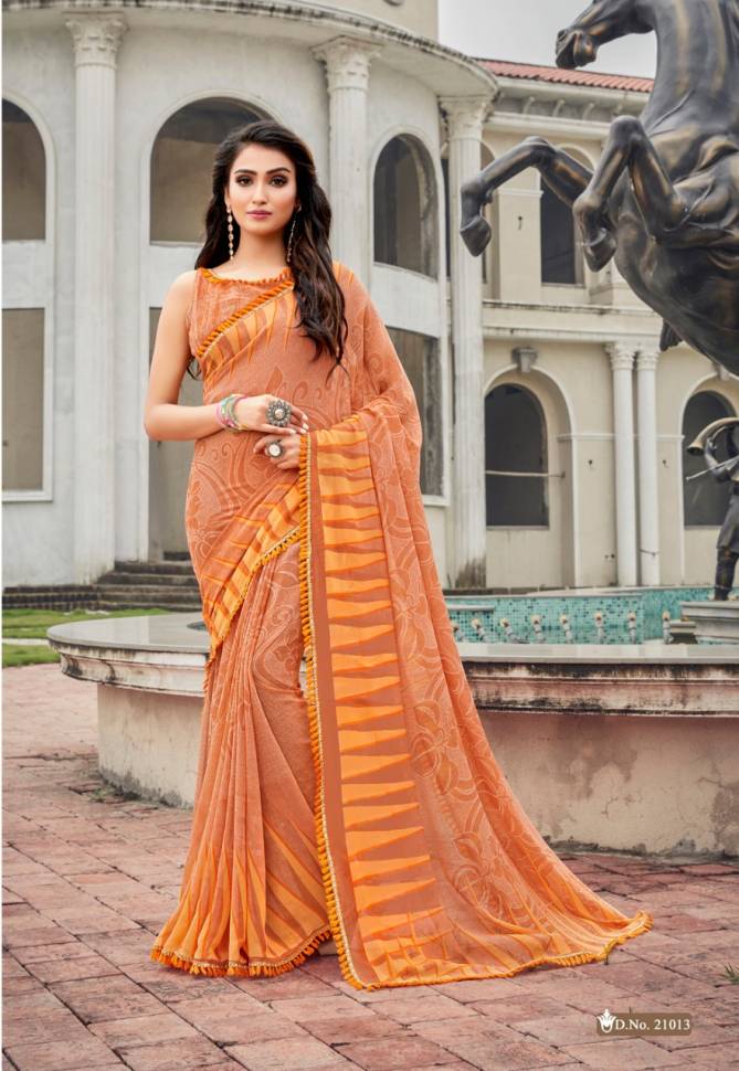 Vinamra Royal Touch Vol 2 Latest Designer Printed Casual Wear Georgette Saree Collection
