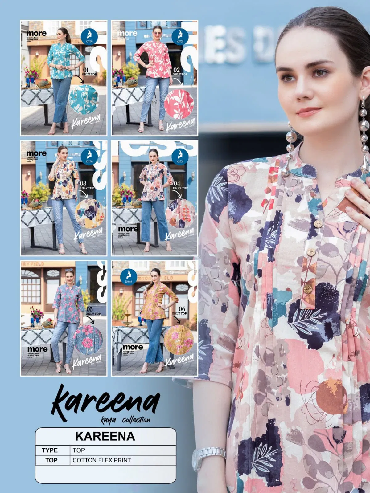 Kareena By Kaya Cotton Printed Ladies Top Wholesale Shop In Surat