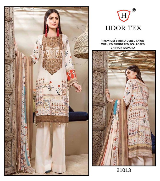 HOOR TEX LAWN VOL-1 Latest Fancy Designer Festive Wear Heavy Lawn Cotton Pakistani Salwar Suit Collection 