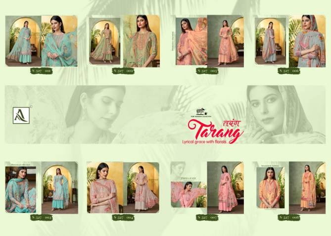 Alok Tarang Winter Collection Of Pure Wool Pashmina Dress Material 