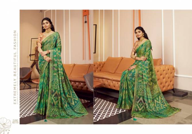 Smita Brasso By 5D Designer 40117 To 40124 Series Bulk Saree Orders in India