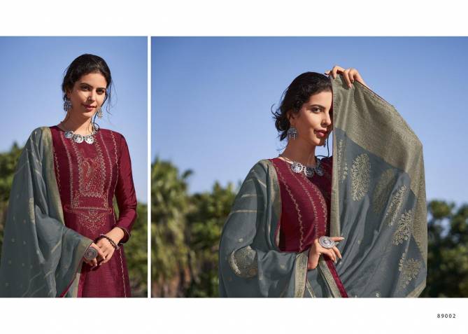 DEEPSY MIRAI Latest Designer Festive Waer Mulberry Silk with Embroidery Banarasi Jacquard Dupatta Salwar Suit Collection