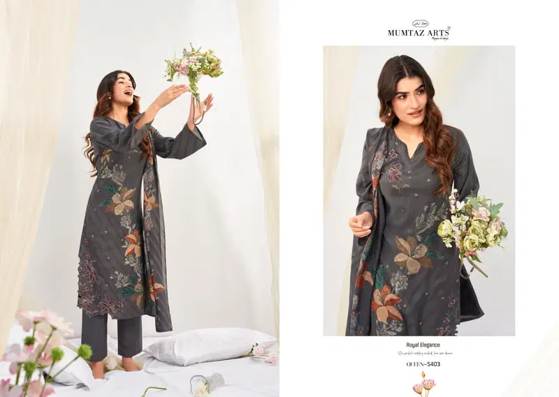 Mumtaz Queen Maslin Viscose Digital Printed Dress Material