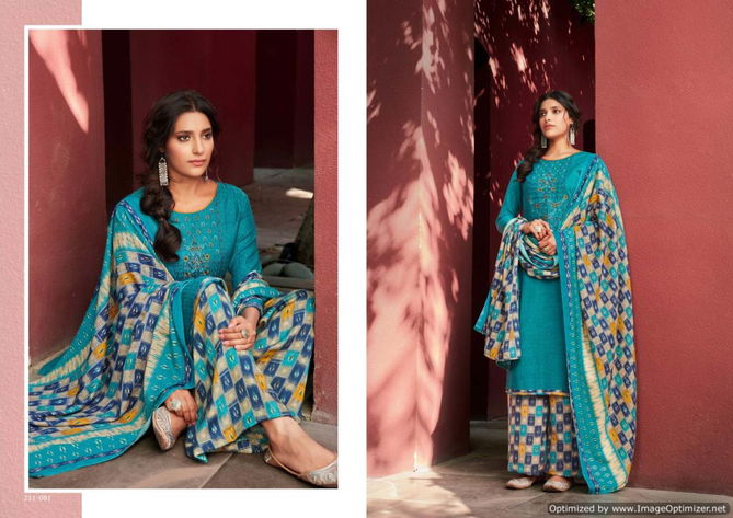 Sohni By Zulfat Pure Pashmina Dress Material Wholesale Online