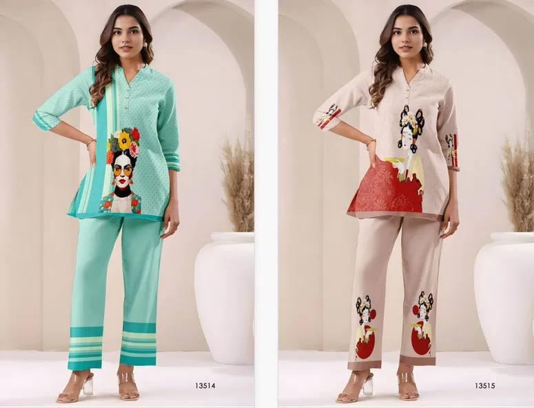 Tanyaa P 258 Cotton Western Co Ord Set Wholesale Shop In Surat
