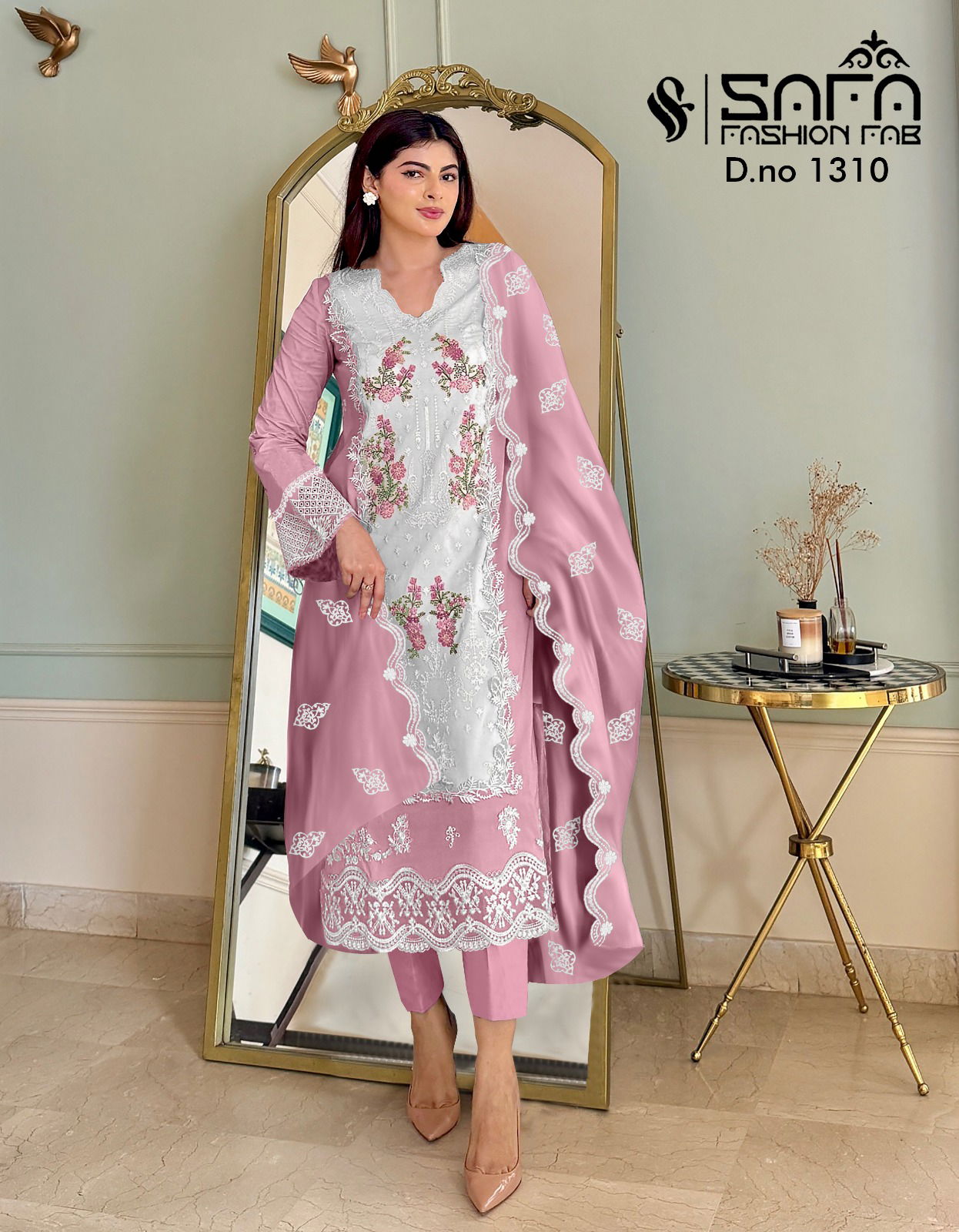 Safa Fashion Fab 1310 Georgette Readymade Pakistani Suit Exporters In India