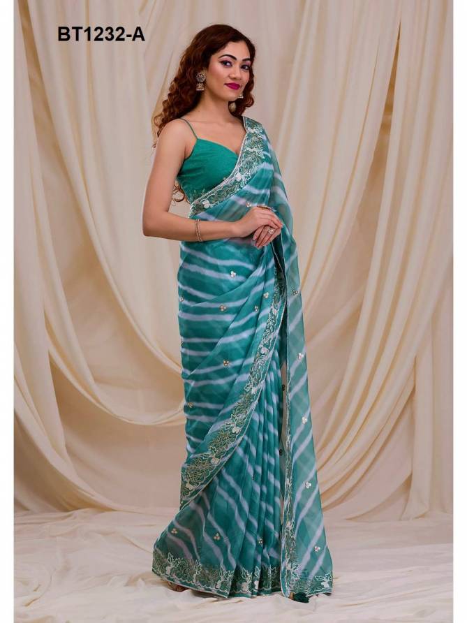 BT 1232 Colours Georgette Embroider Printed Saree Online Wholesale