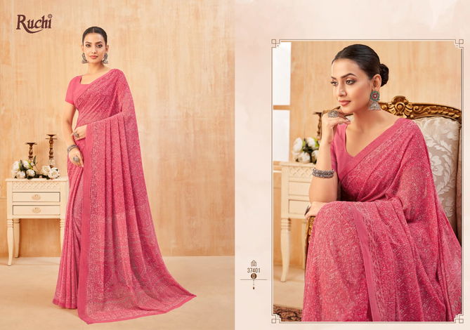 Ragaa Georgette Vol 13 By Ruchi Casual Wear Sarees Wholesale Online