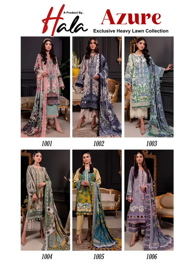 Azure Vol 1 By Hala Cotton Printed Pakistani Dress Material Orders In India