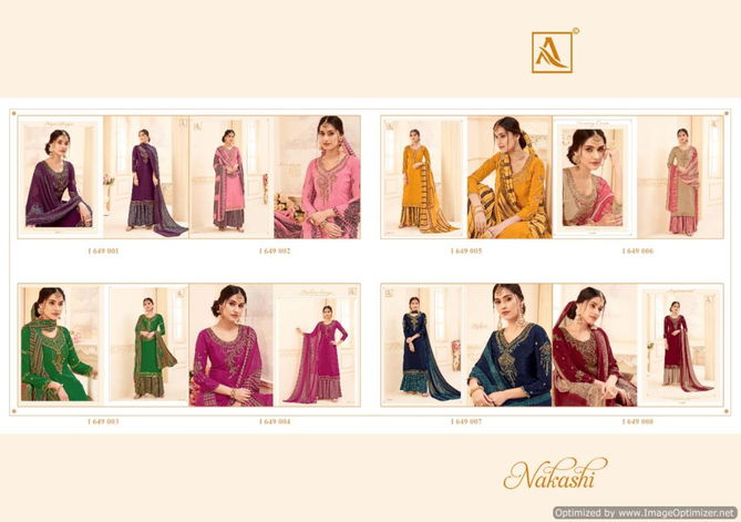 Alok Nakashi Heavy Nakashi Work Latest Designer Heavy Embroidery Worked Neck Design Salwar Suit Collection 