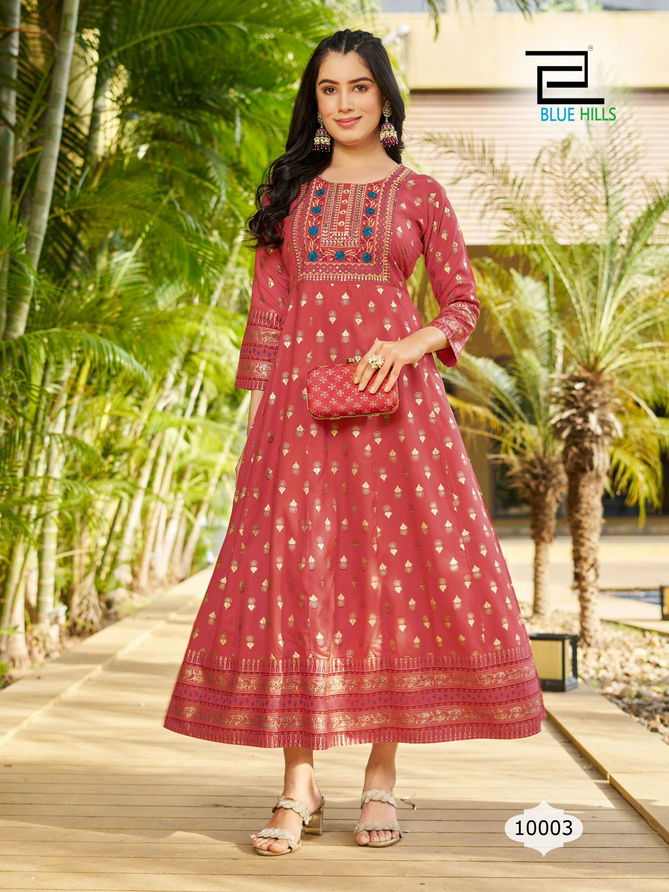 Sandwich Vol10 By Blue Hills 10001 To 10007 Long Anarkali Kurtis Wholesalers In Delhi