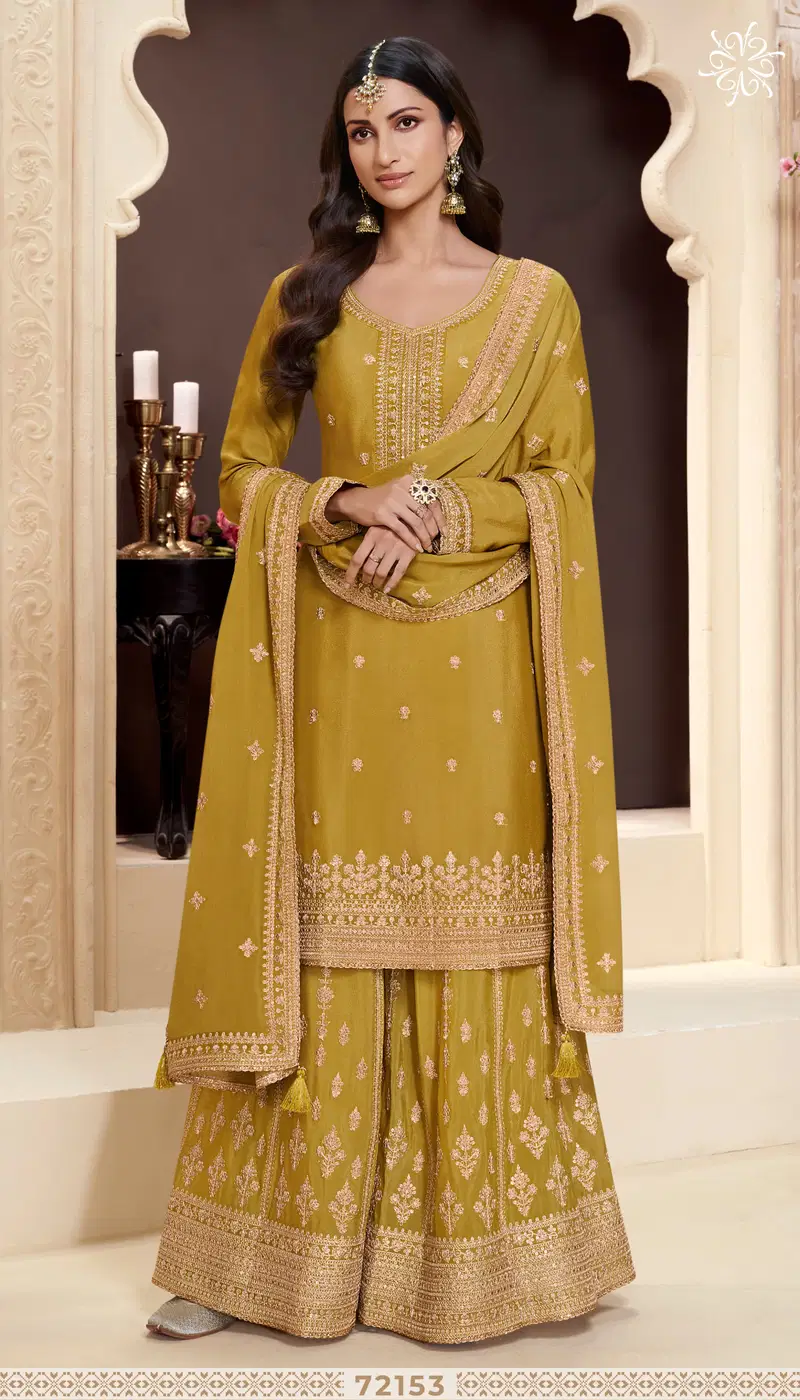 Shaniya By Vinay Kuleesh Chinon Designer Salwar Suit Exporters In India