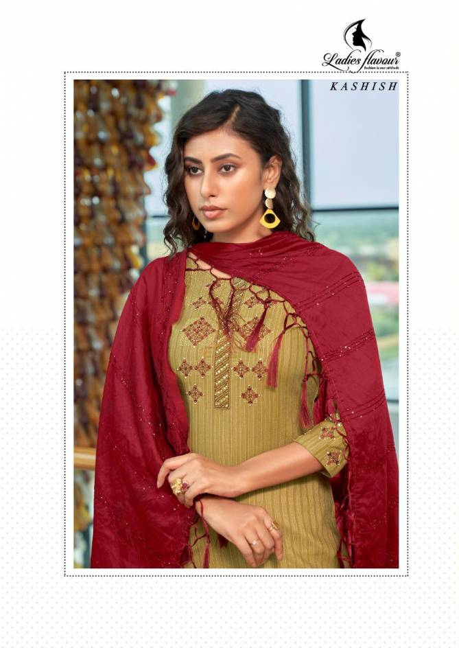 Ladies Flavour Kashish Fancy Festive Wear Heavy Rayon Weaving pattern Ready Made Collection
