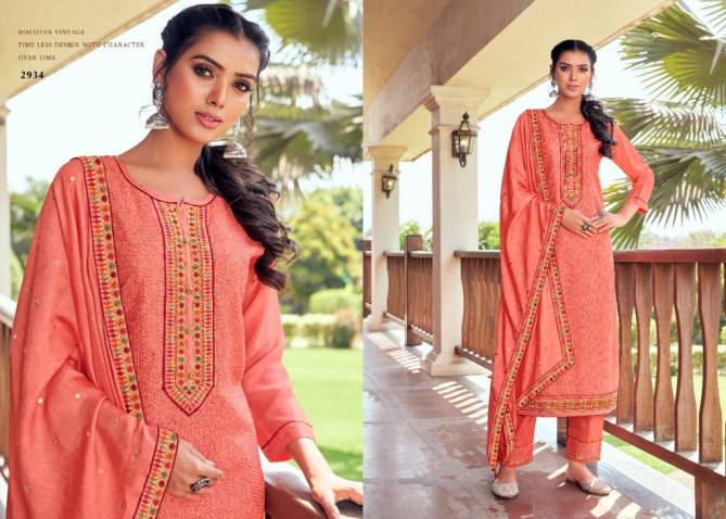 Rangoon Sabya Sachi Designer Festive Wear  luckhnowi work with Multi Color Embroidery Neck Ready Made Collection
