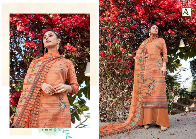 Alok Gujariaa Fancy Cotton Casual Wear Pure Zam Cotton Digital Print with Swarovski Diamond  Dress Material Collection
