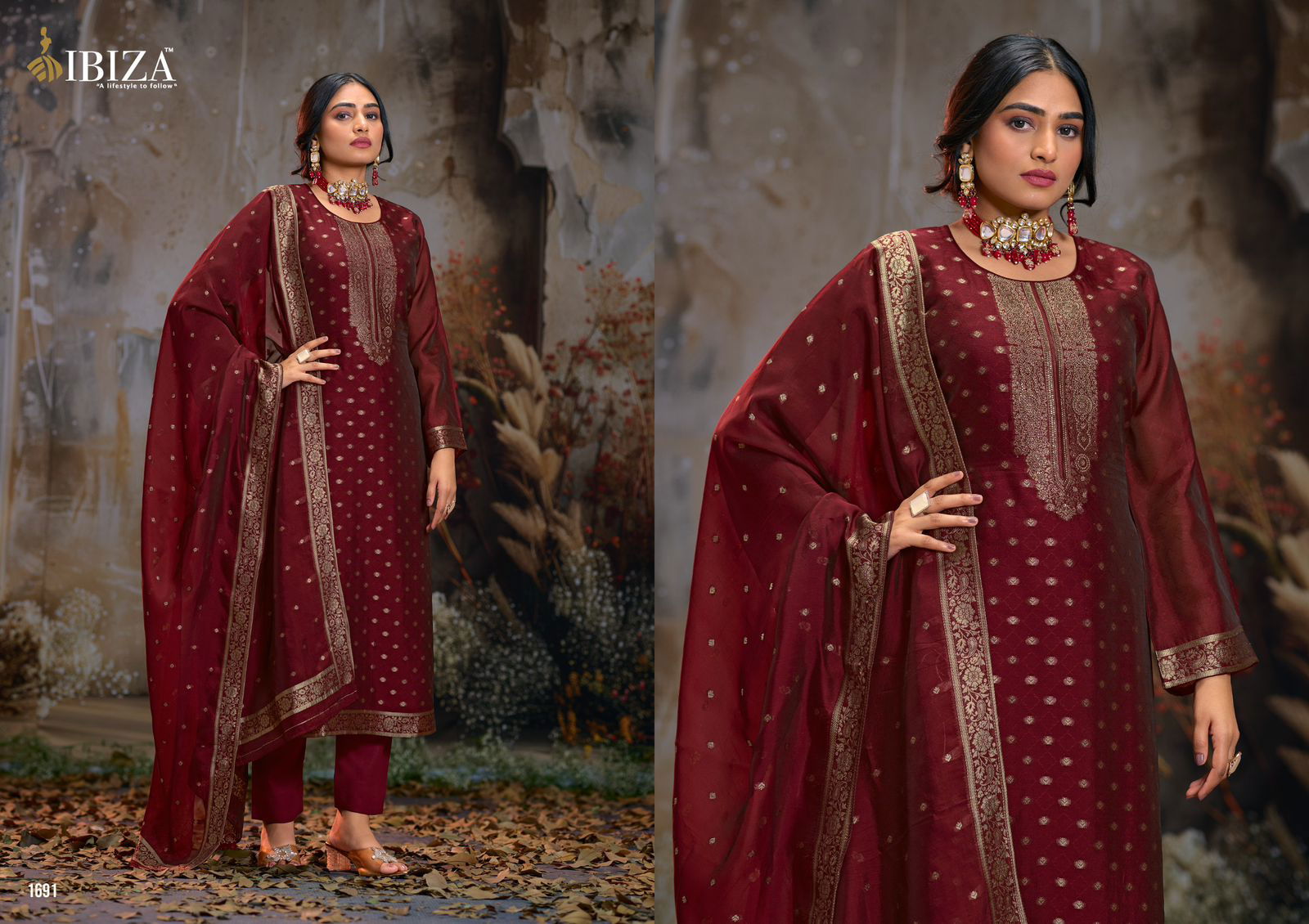 Saira By Ibiza Banglory Silk Designer Salwar Kameez Orders In India