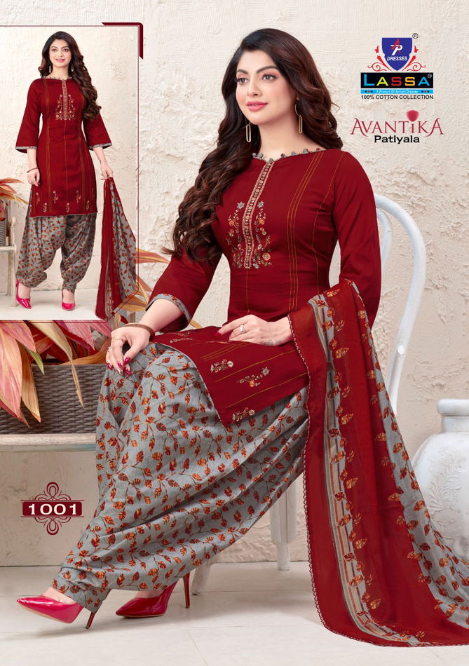 Arihant Lassa Avantika Latest fancy Designer Regular Casual Wear Printed Patiyala Dress Material Collection
