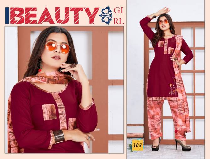 Trendy First Lady 2 Latest fancy Regular Casual Wear Rayon Printed Readymade Collection
