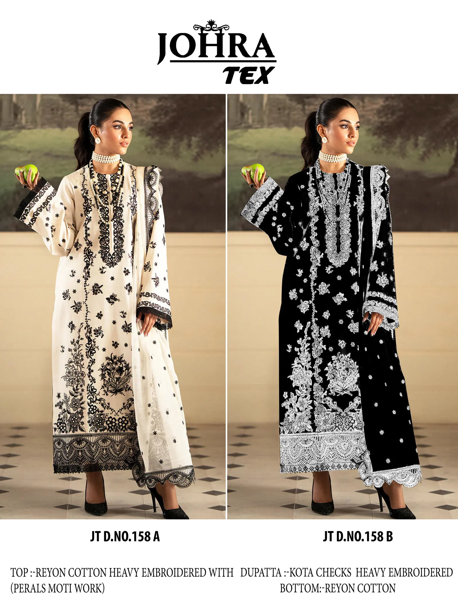 Tex 158 A And B by Johra Embroidered Pakistani Salwar Kameez