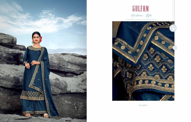 Gulfam 1001 Series Designer Exclusive Collection Of Festive Wear Suit Collection With Heavy Embroidery And Heavy Embroidery With Hand Work Dupatta