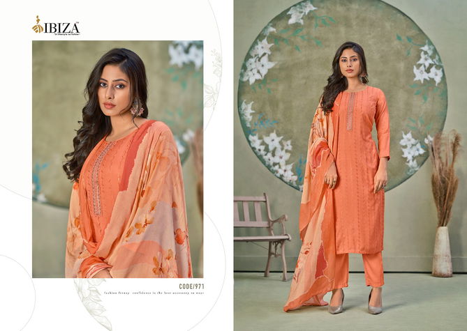 Ibiza Flora Masleen With Fancy Embroidery Festive Wear Exclusive Latest Salwar Kameez Collection
