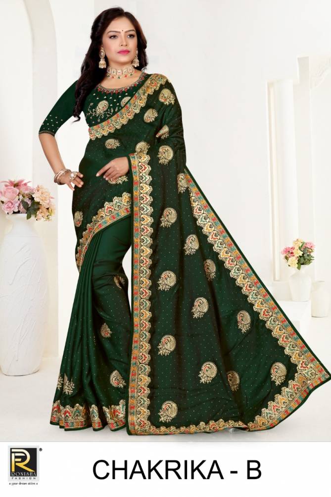 Ronisha Chakrika New Exclusive Wear Art  Silk Latest Designer Saree Collection